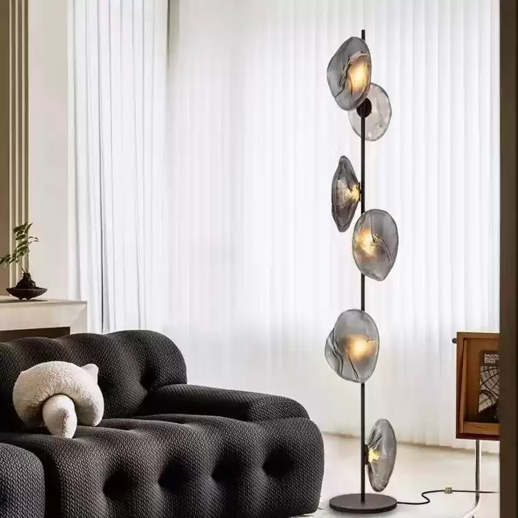 别墅设计师轻奢玻璃落地灯简约现代客厅沙发卧室个性艺术立式台灯